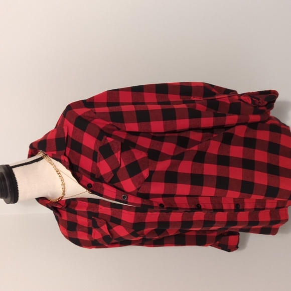Red Plaid Flannel - Picture 2 of 7